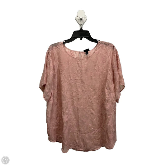 Top Short Sleeve By Torrid In Pink, Size: 2x