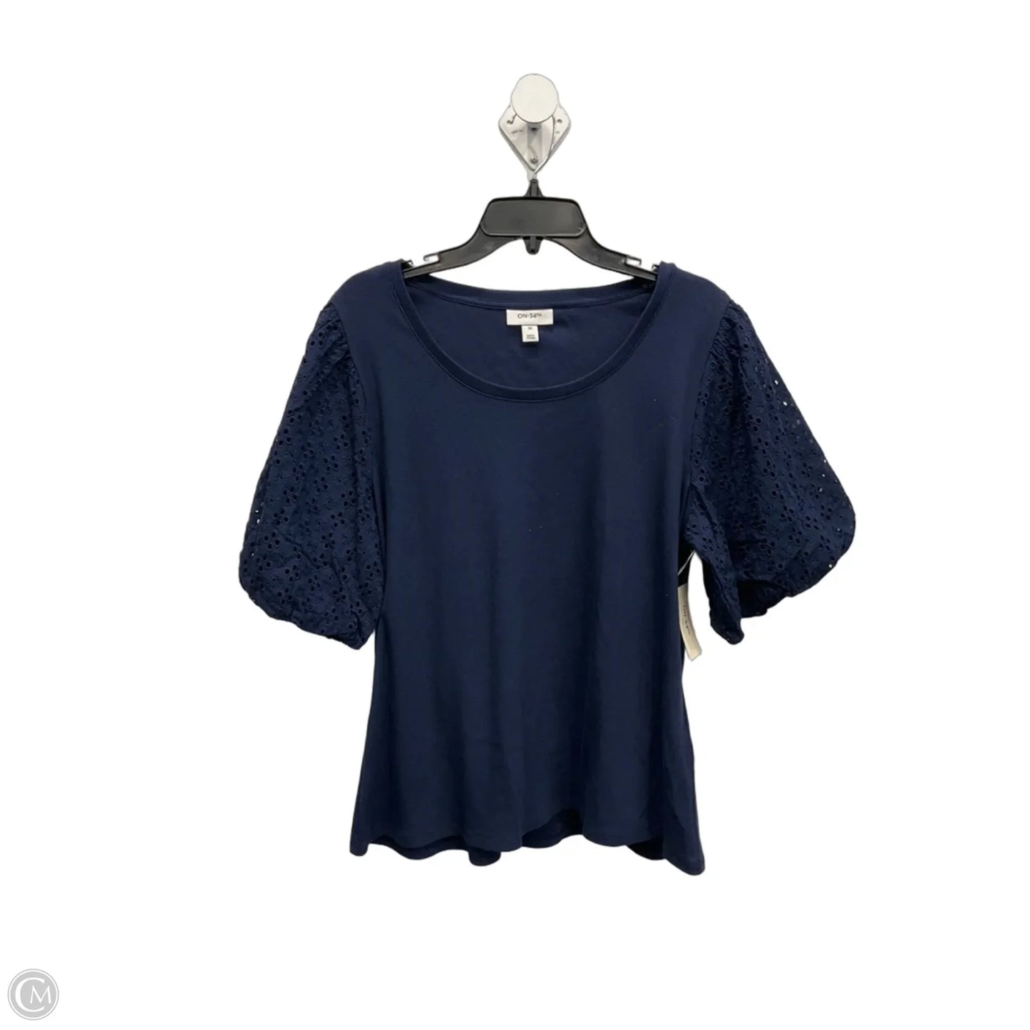 Top Short Sleeve By On 34th In Navy, Size: 2x