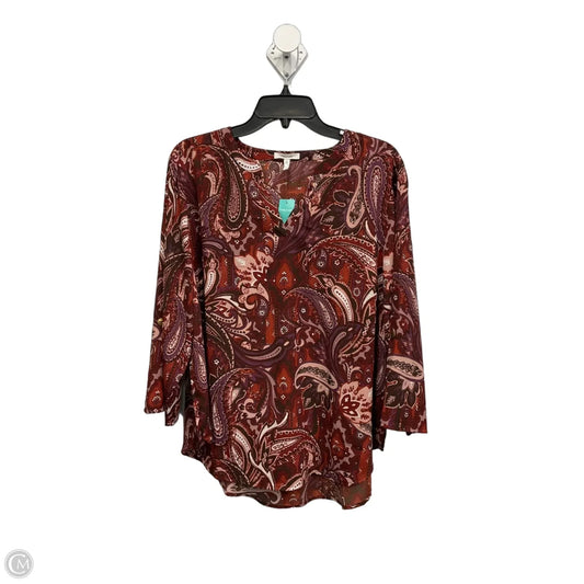 Top 3/4 Sleeve By Maurices In Multi-colored, Size: 1x