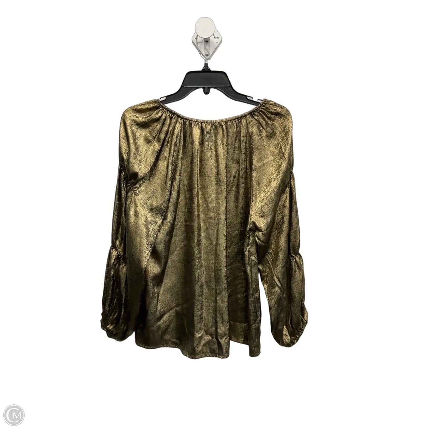 Top 3/4 Sleeve By Clothes Mentor In Gold, Size: S