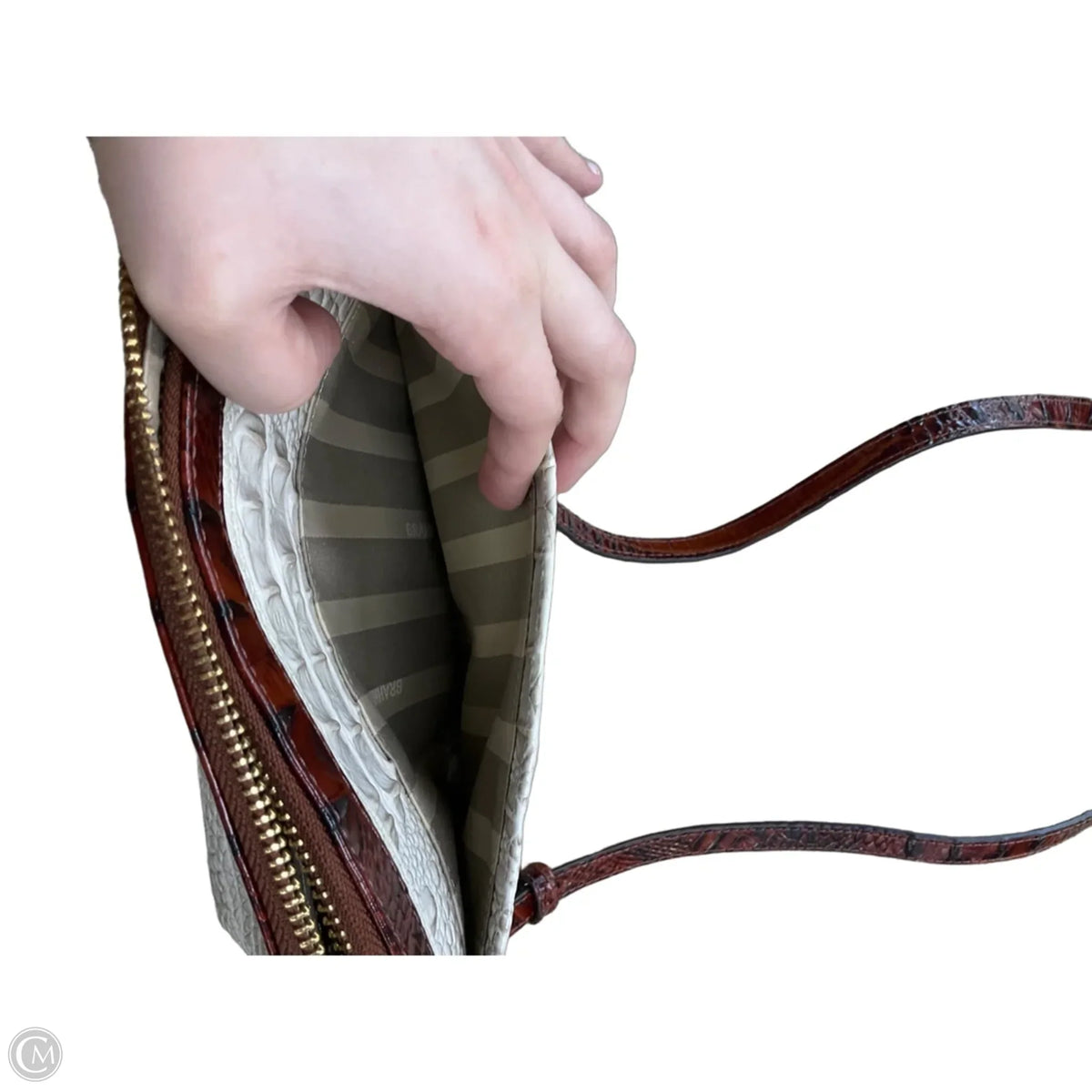 Crossbody Designer By Brahmin, Size: Small