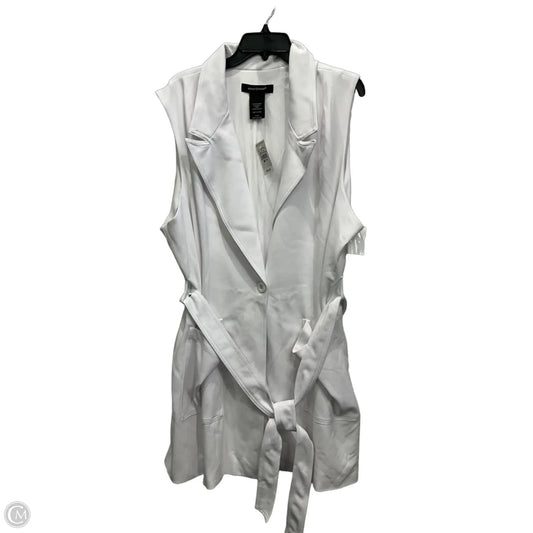 Cardigan By Ashley Stewart In White, Size: 24