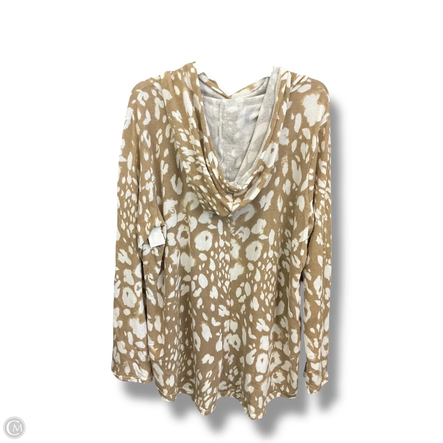 Top Long Sleeve By Sew In Love In Tan, Size: 2x