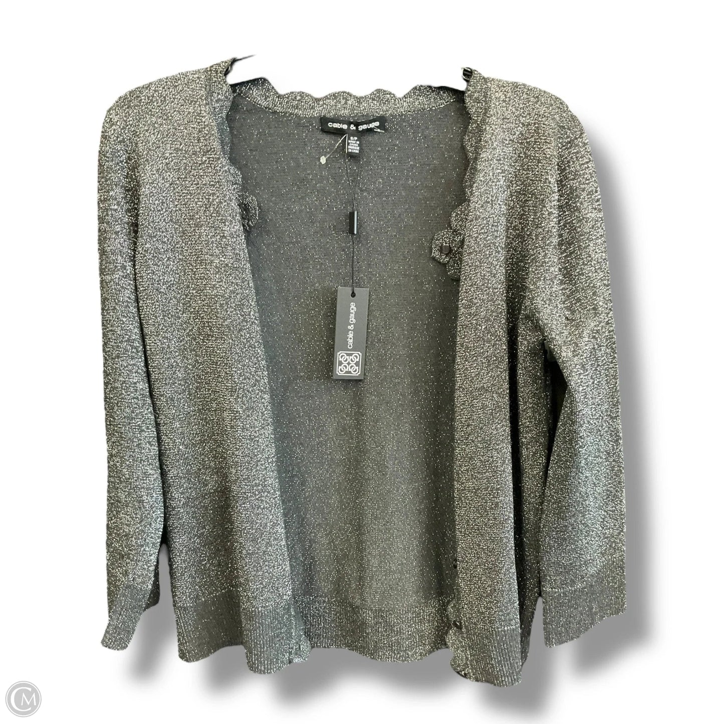 Cardigan By Cable And Gauge In Black, Size: Sp