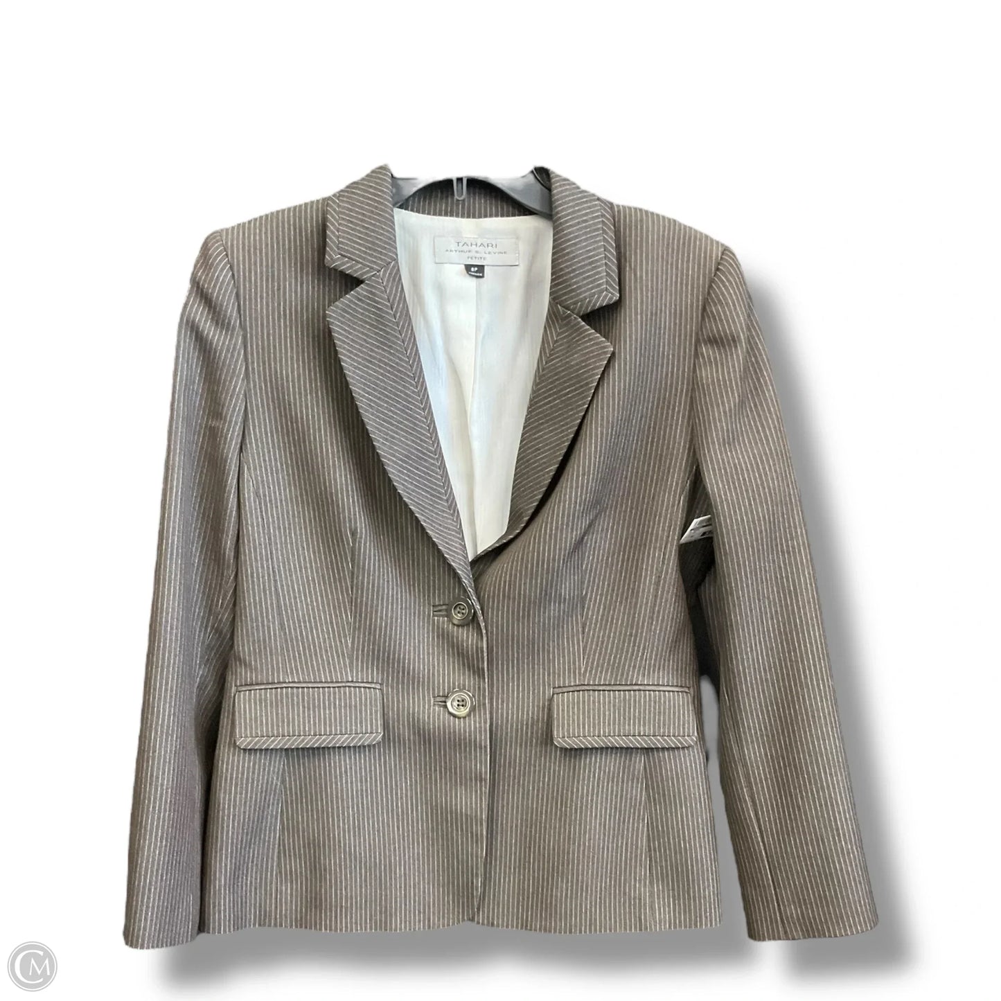 Blazer By Tahari In Brown, Size: Mp