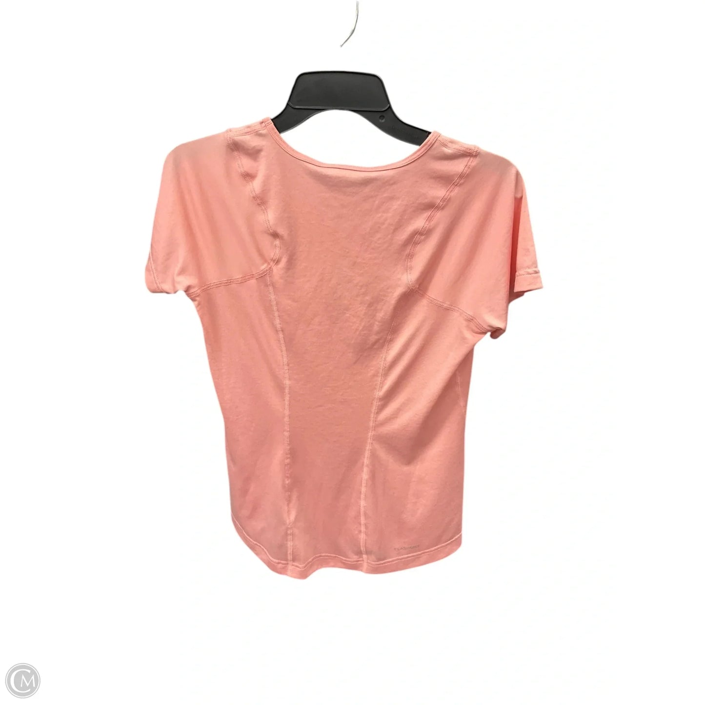 Athletic Top Short Sleeve By The North Face In Peach, Size: S