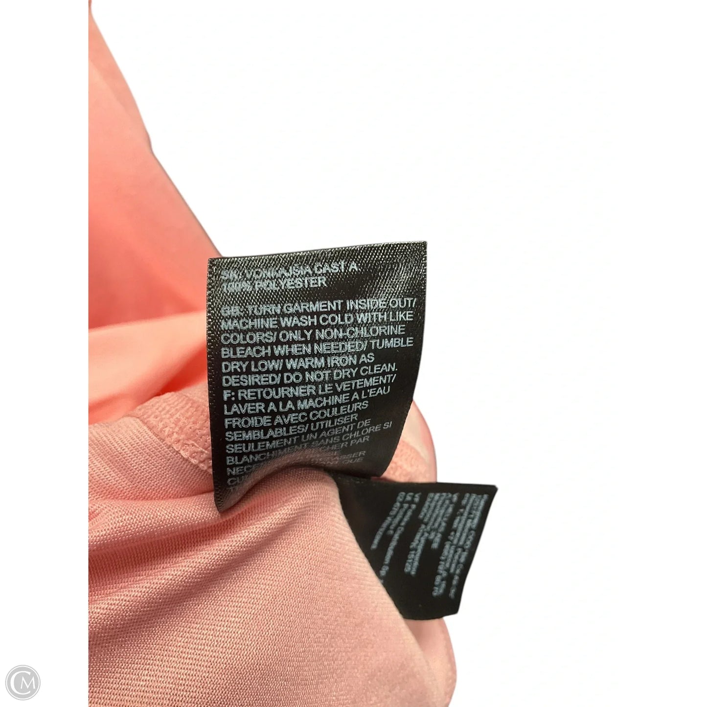 Athletic Top Short Sleeve By The North Face In Peach, Size: S