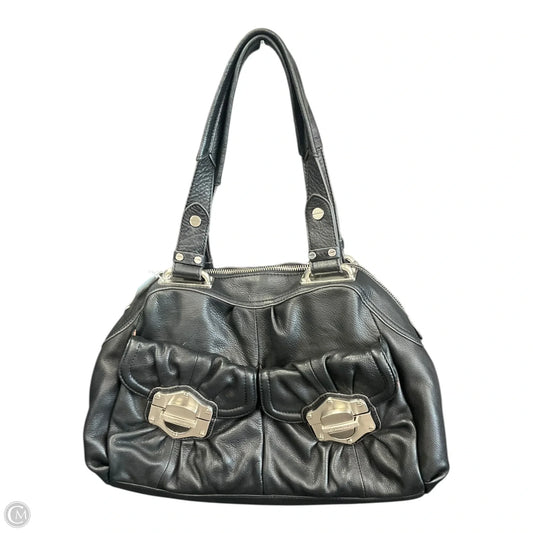 Handbag Leather By Makowsky, Size: Medium
