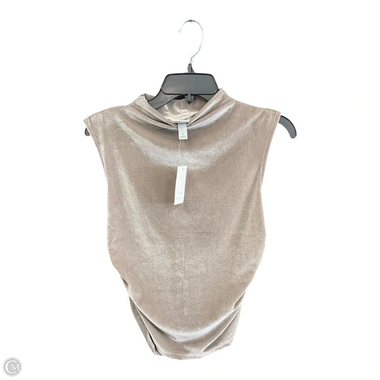 Top Sleeveless By A New Day In Taupe, Size: S