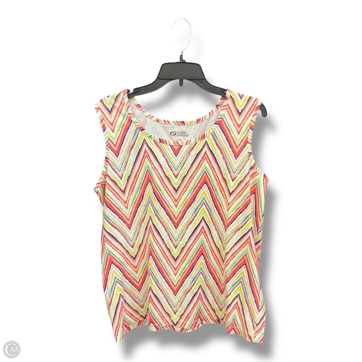 Top Sleeveless By Cme In Multi-colored, Size: 1x