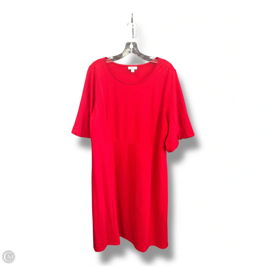Dress Party Midi By J. Jill In Red, Size: L