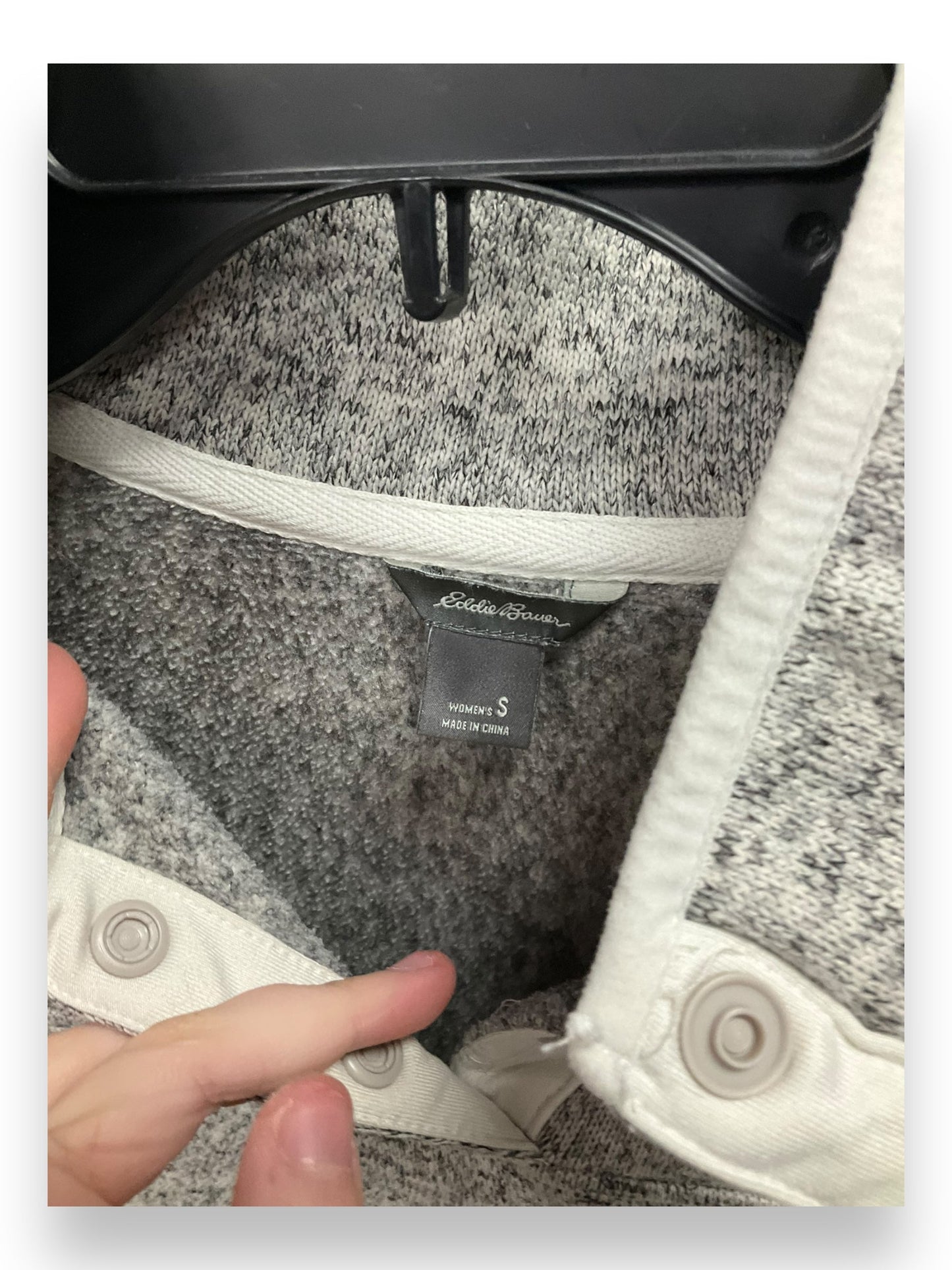 Sweatshirt Crewneck By Eddie Bauer In Grey, Size: S