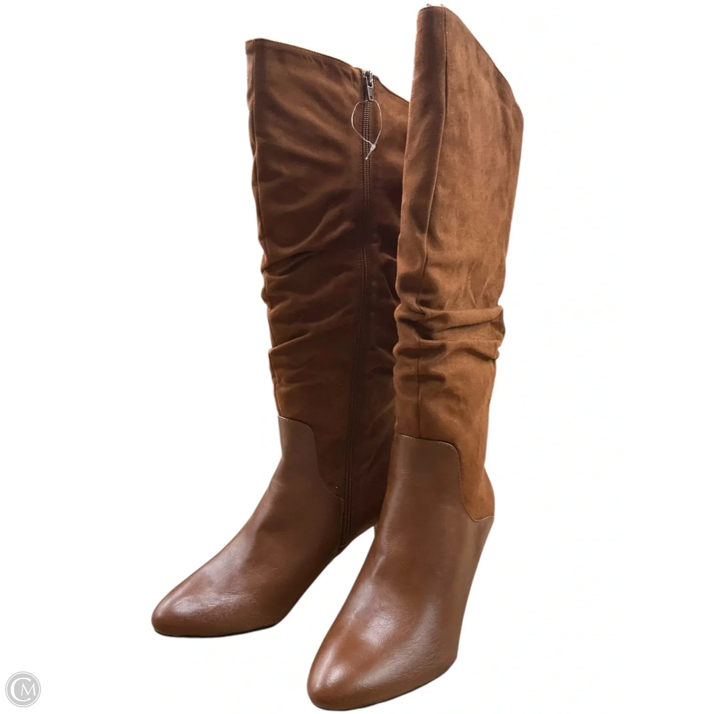 Boots Knee Heels By Life Stride In Brown, Size: 10