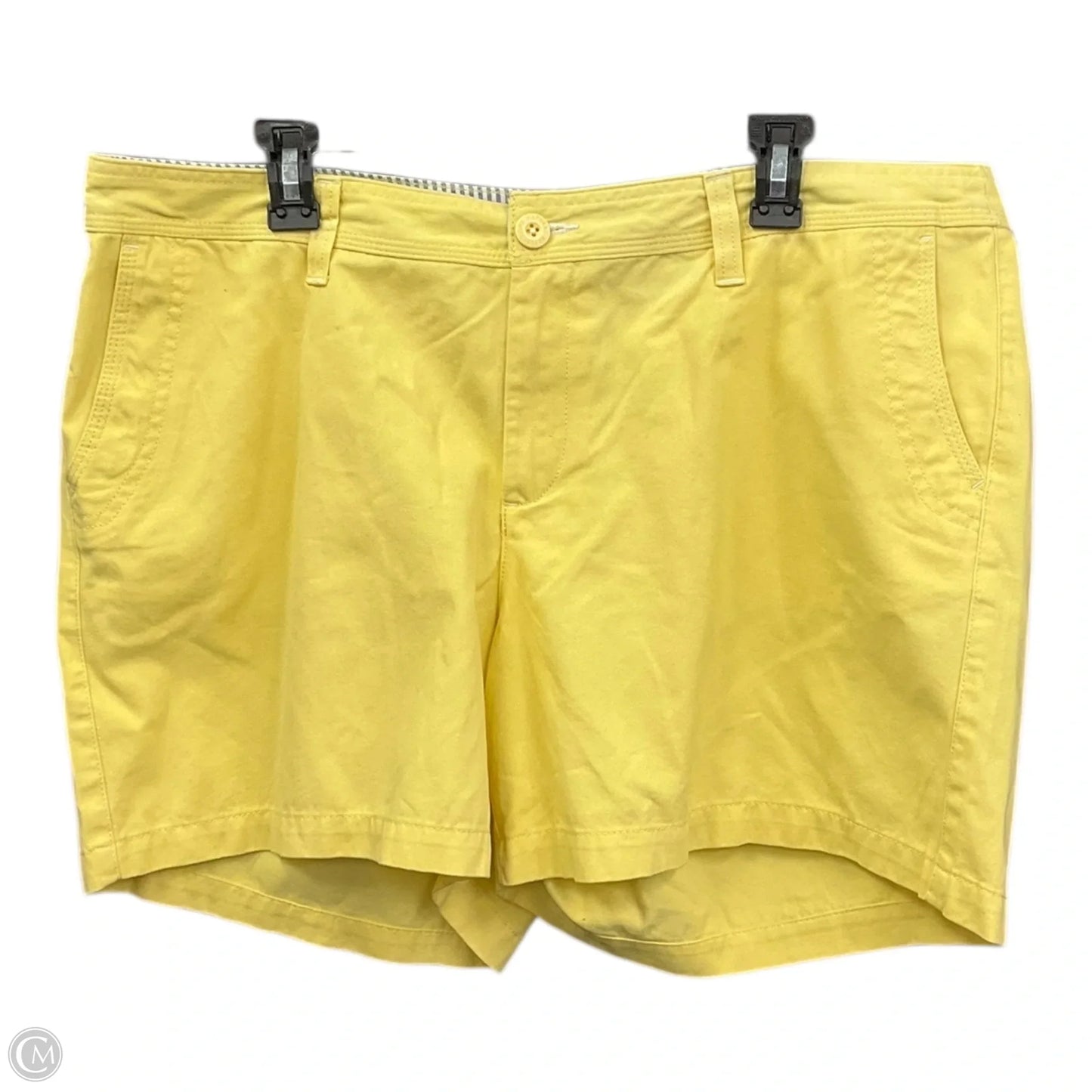Shorts By Natural Reflections In Yellow, Size: 18