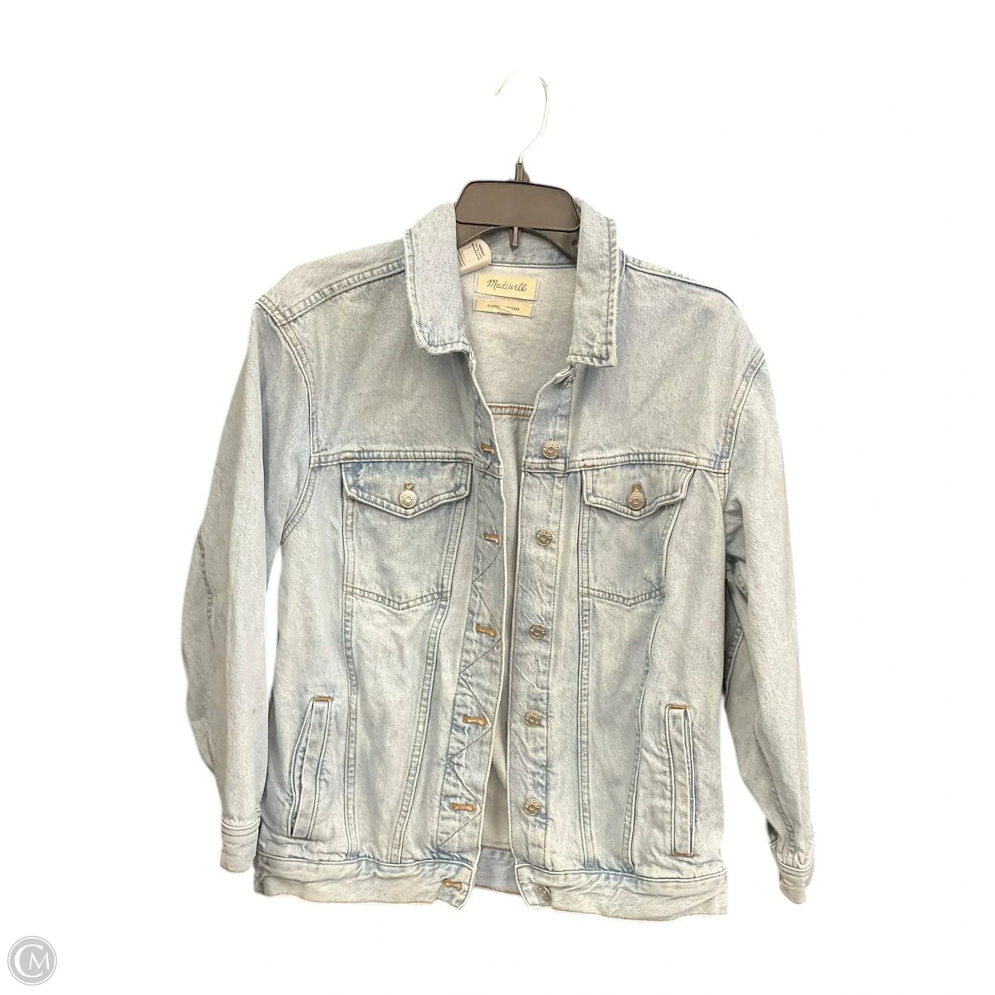 Jacket Denim By Madewell In Blue Denim, Size: S