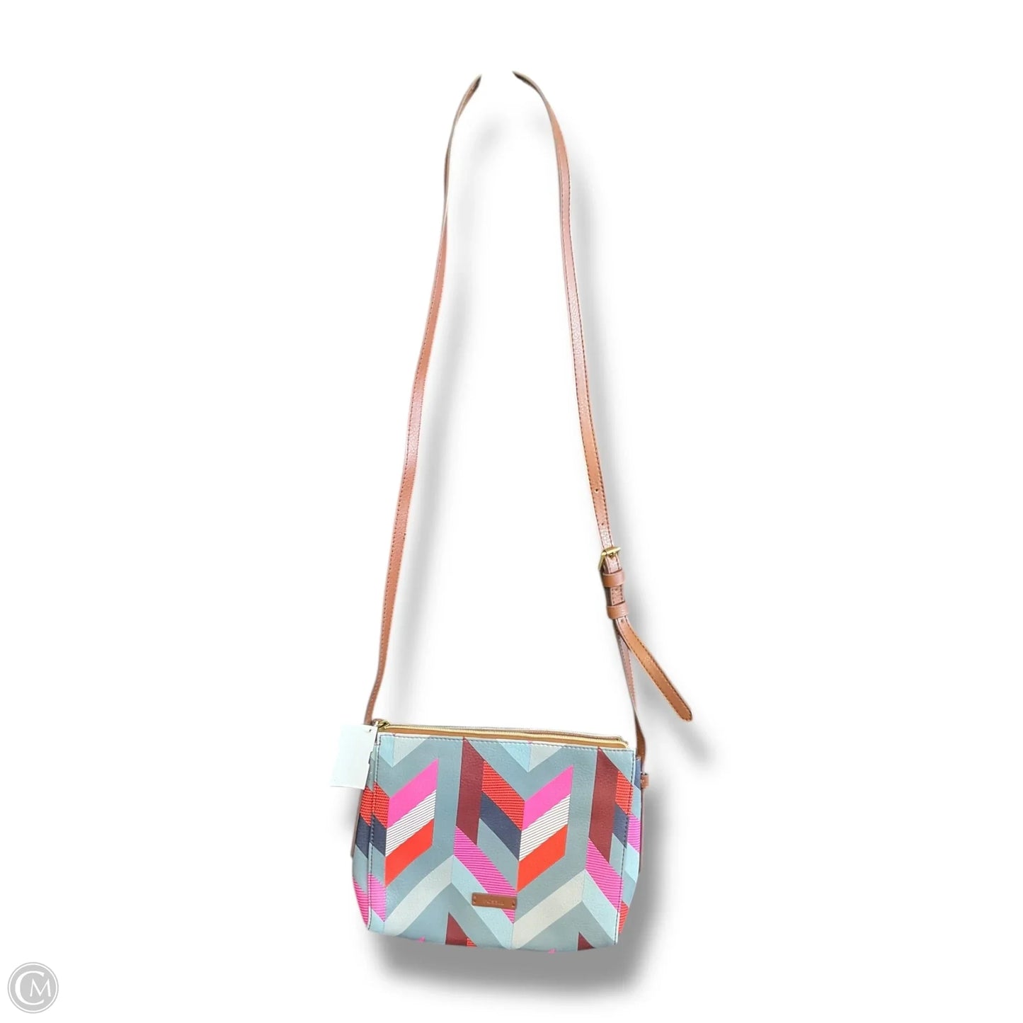 Crossbody Leather By Fossil, Size: Small