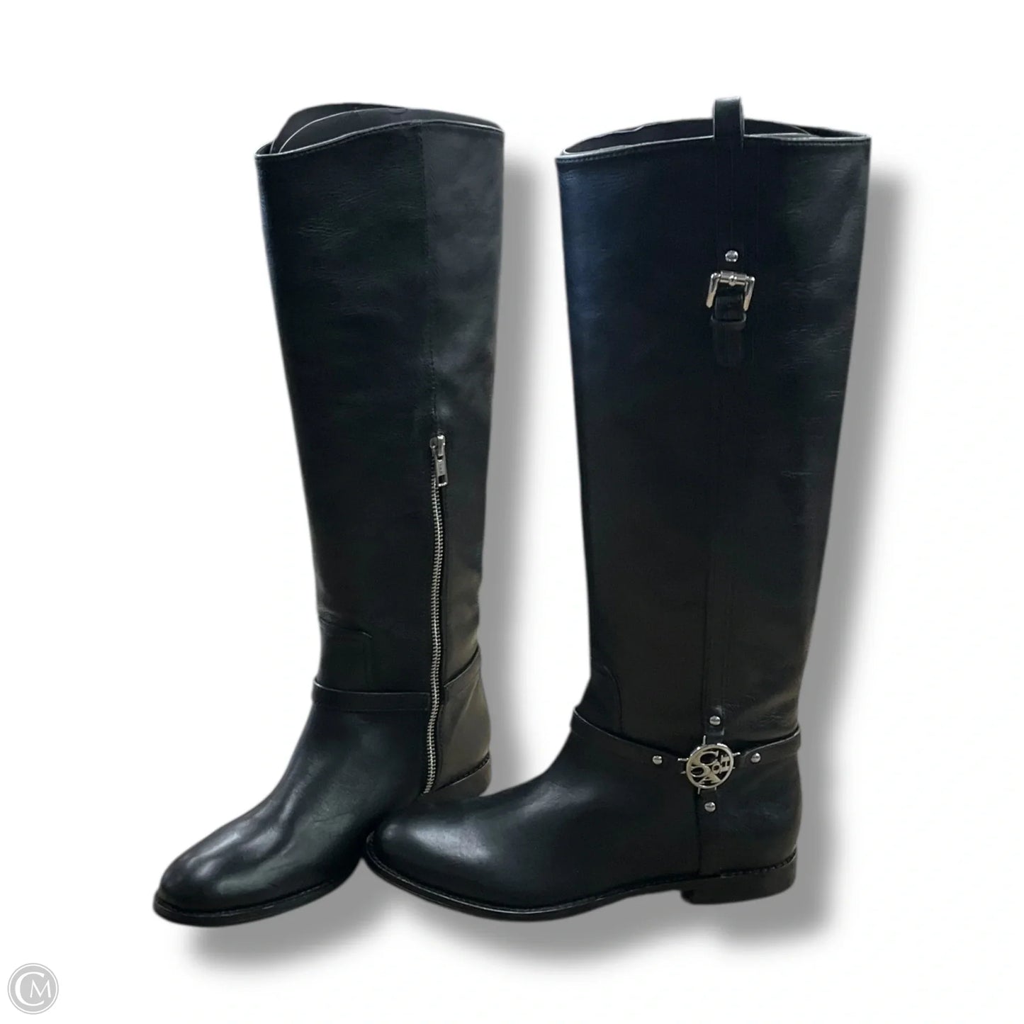 Boots Designer By Coach In Black, Size: 6.5