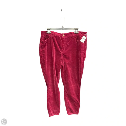 Pants Leggings By Talbots In Red, Size: 16
