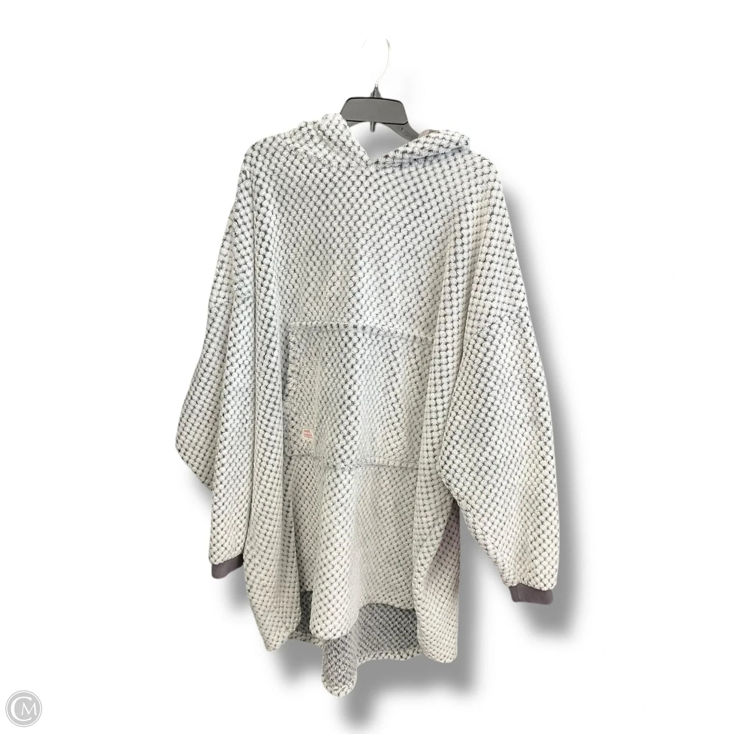 Sweatshirt Hoodie By Simply Southern In Grey & White, Size: Osfm