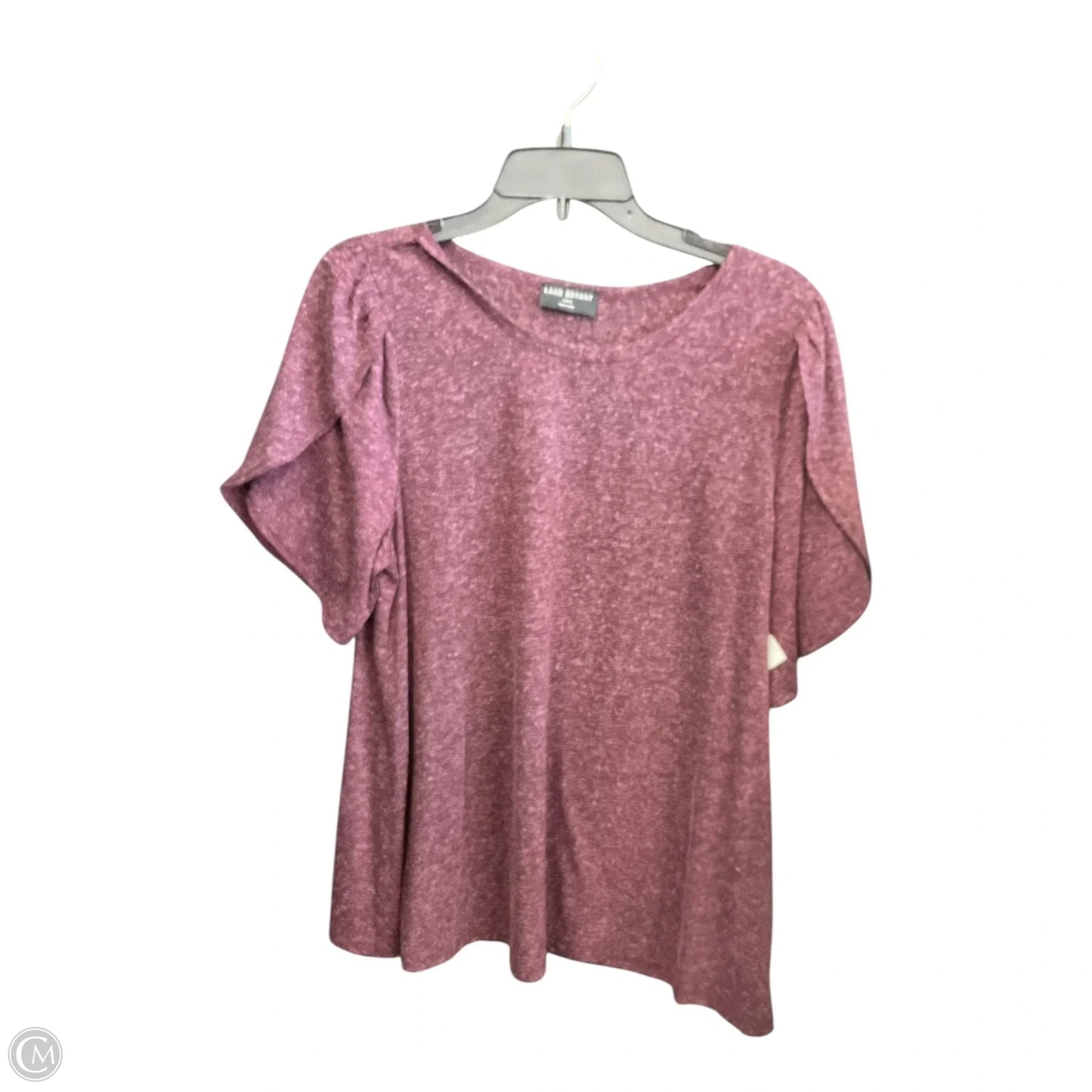 Top Short Sleeve By Lane Bryant In Maroon, Size: Xl