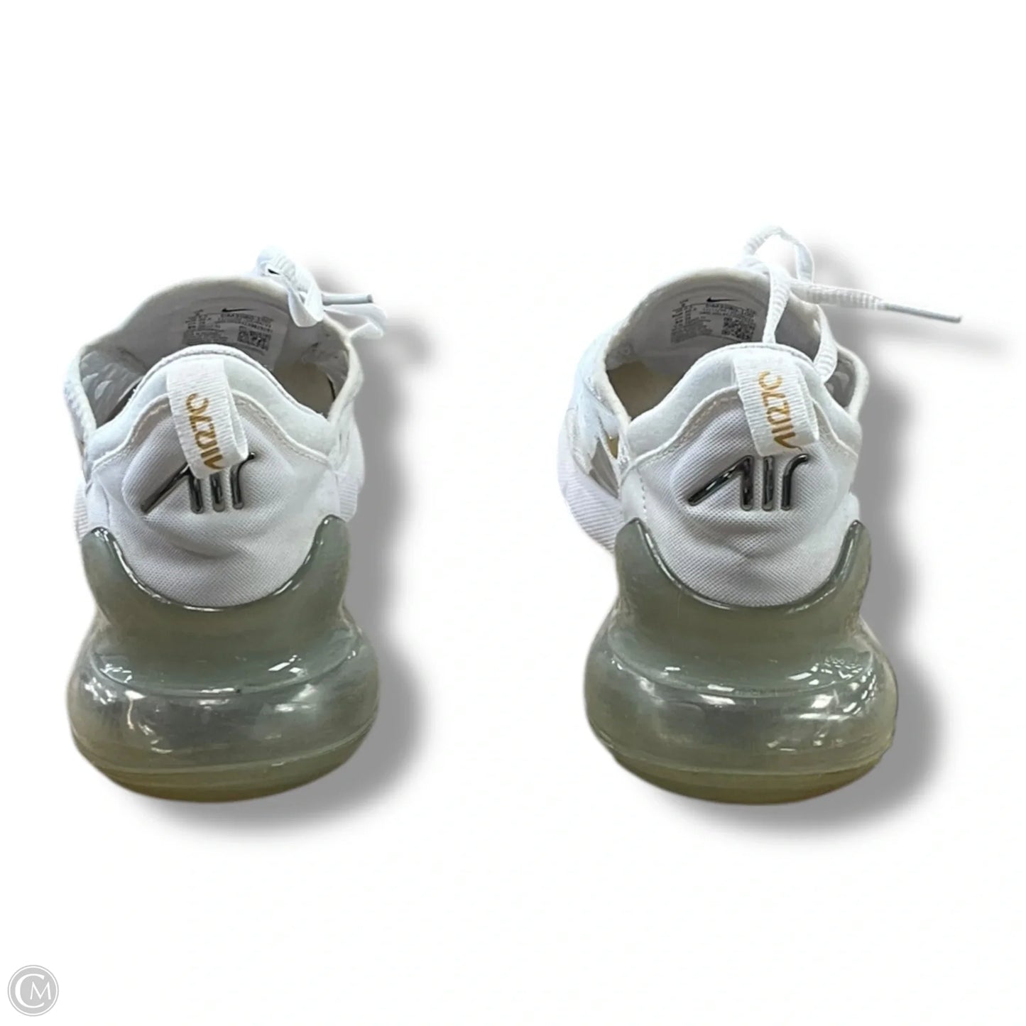 Shoes Athletic By Nike In Gold & White, Size: 9
