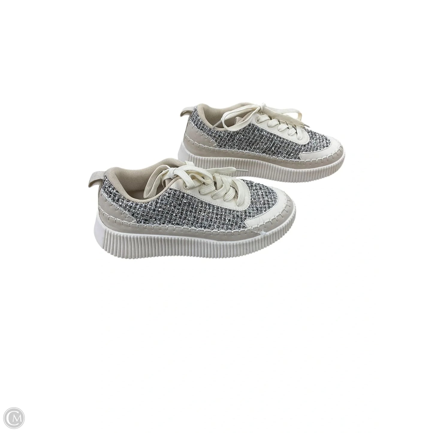 Shoes Sneakers By New York And Co In Silver & Tan, Size: 7