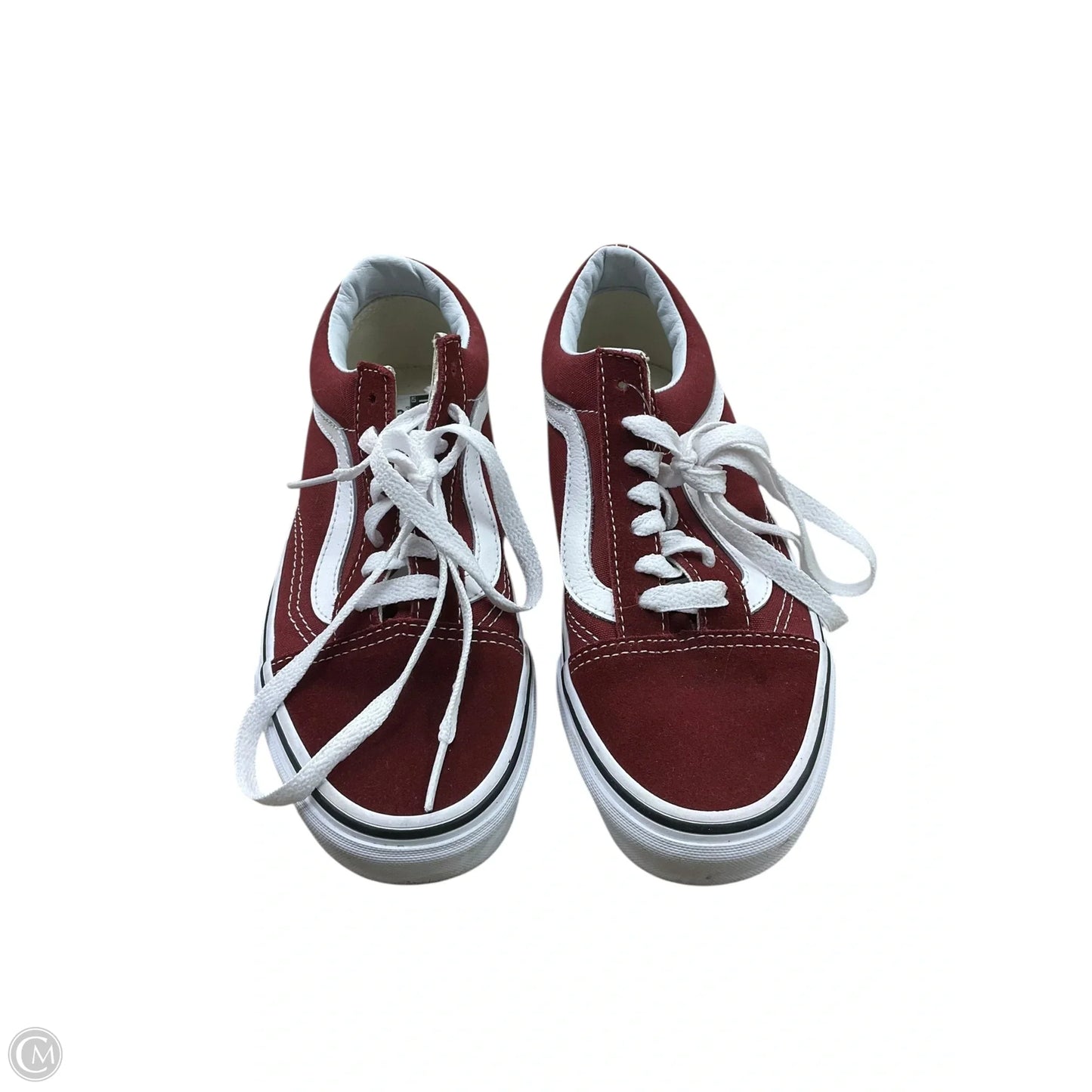 Shoes Sneakers By Vans In Maroon, Size: 5