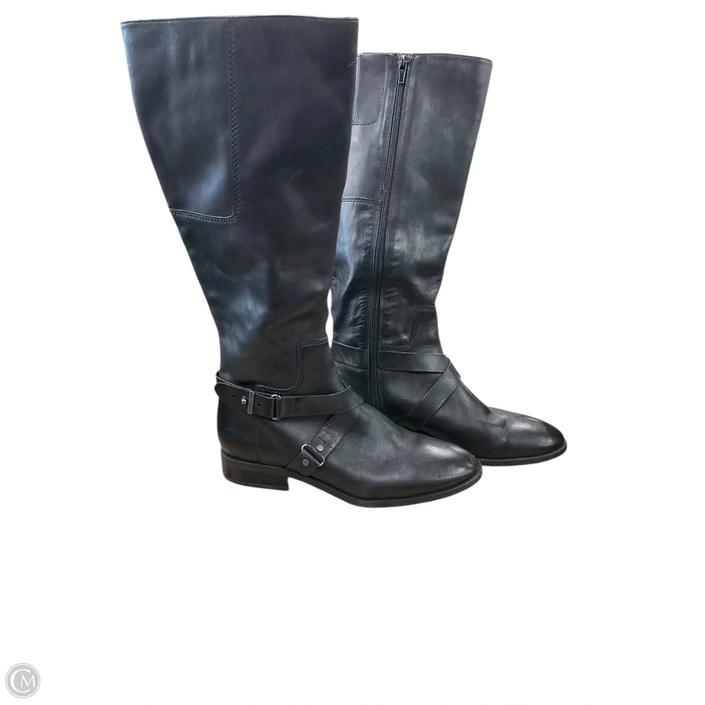 Boots Knee Flats By Nine West In Black, Size: 8