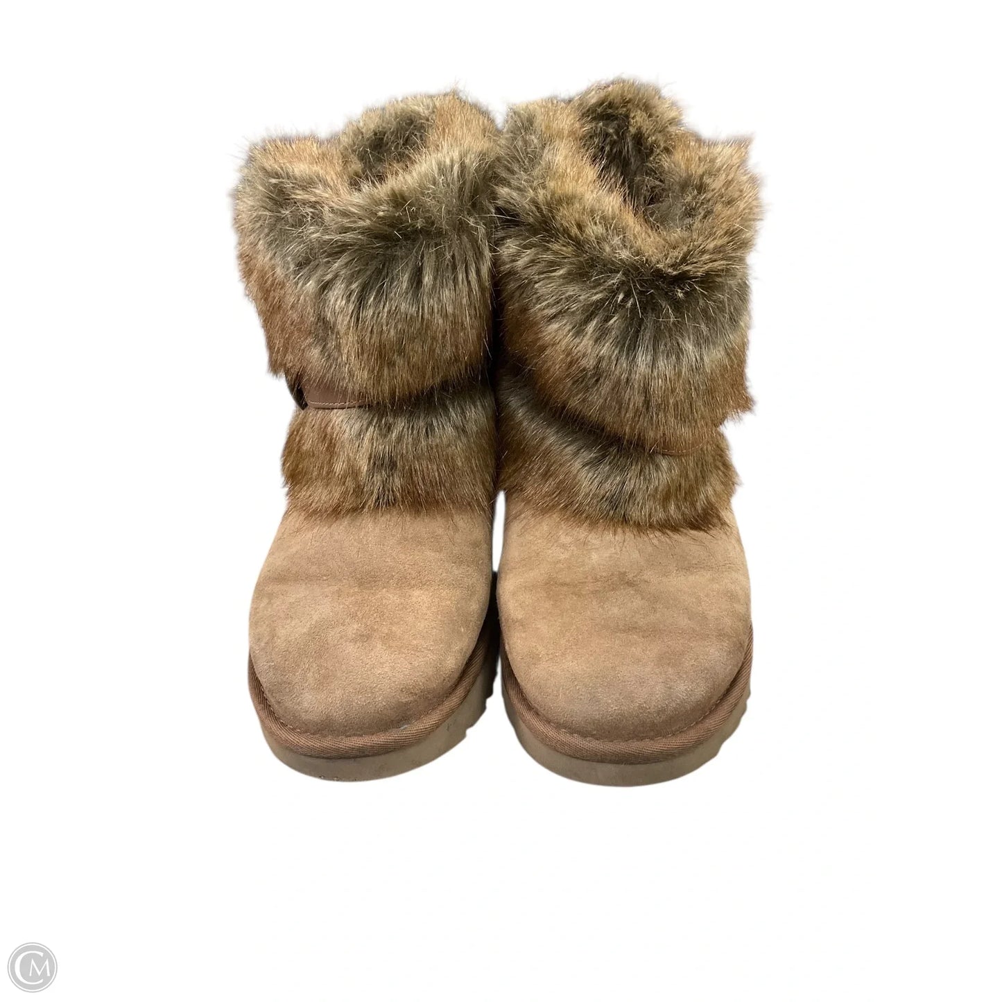 Boots Designer By Ugg In Brown, Size: 8