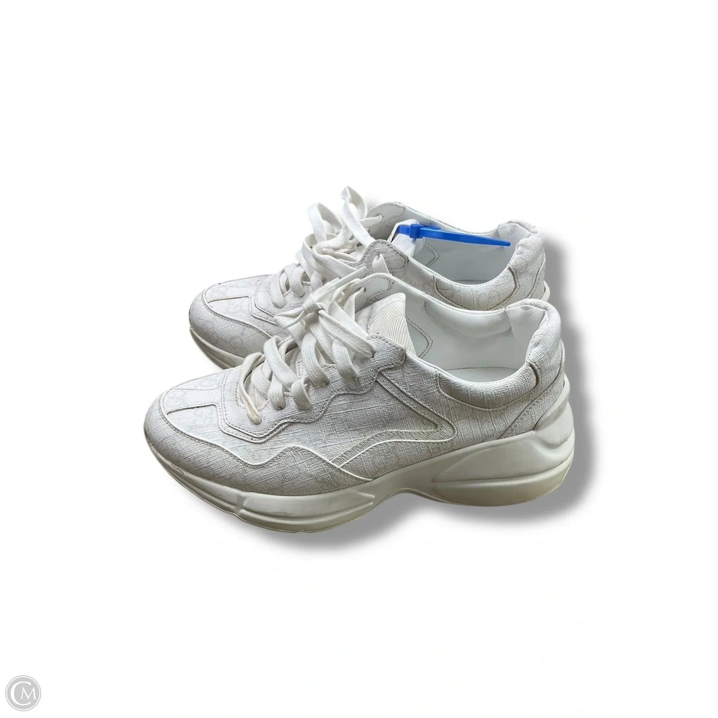 Shoes Luxury Designer By Gucci In White, Size: 5.5