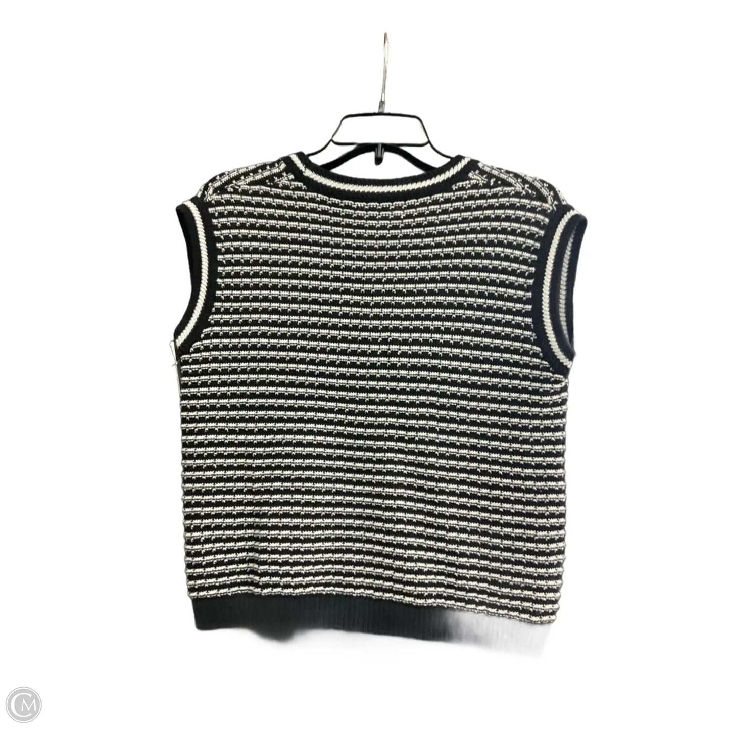 Vest Sweater By Evereve In Black & White, Size: S