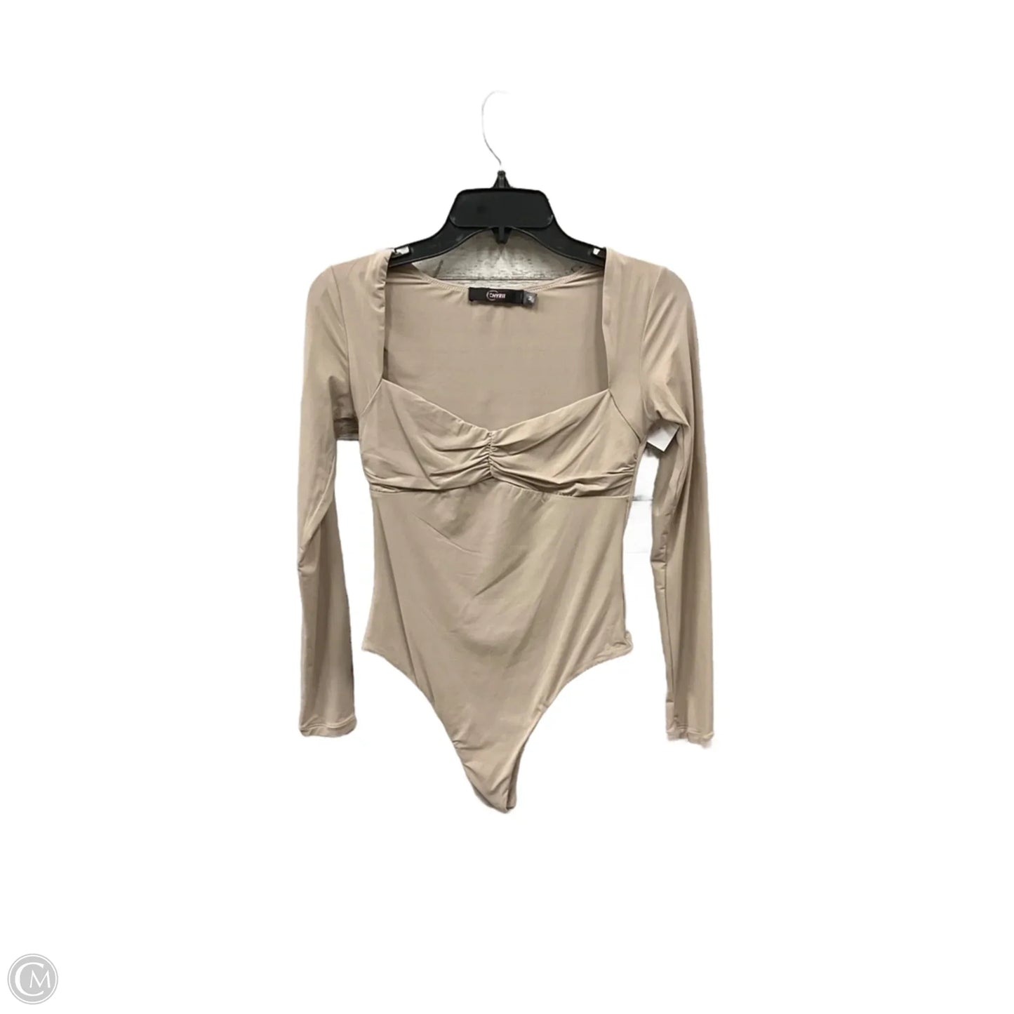 Bodysuit By Clothes Mentor In Beige, Size: M