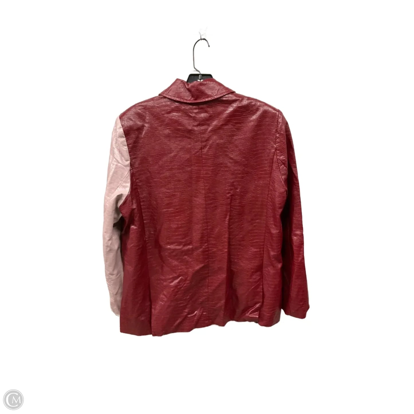 Jacket Moto By Jayley In Pink & Red, Size: M
