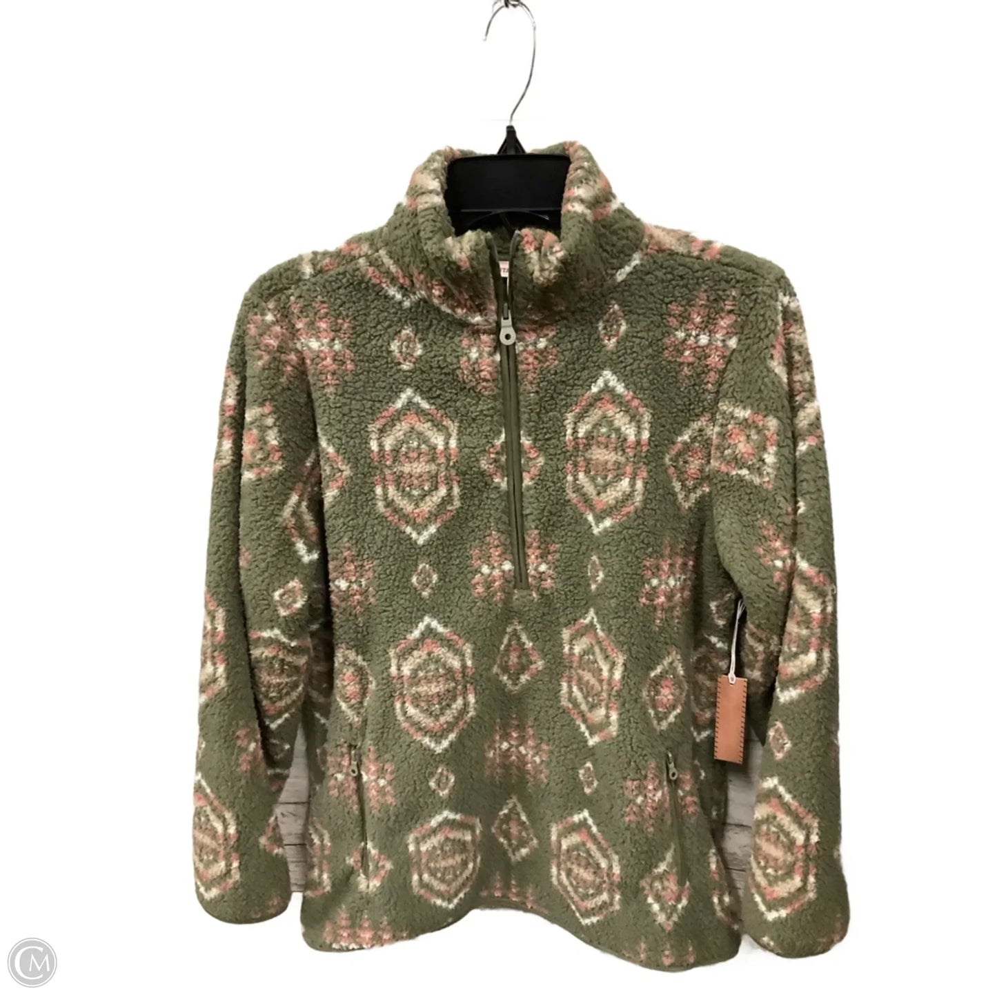 Sweatshirt Collar By Clothes Mentor In Green, Size: M