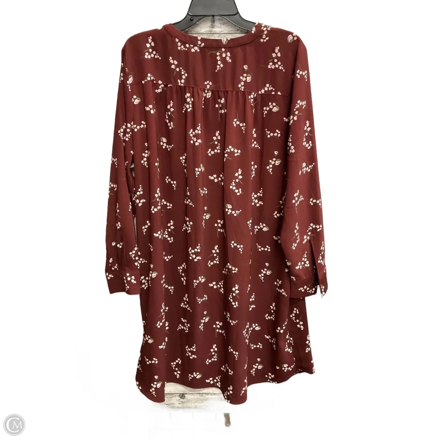 Dress Casual Midi By Loft In Floral Print, Size: Xl