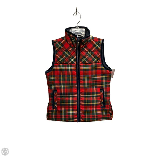 Vest Puffer & Quilted By J. Crew In Plaid Pattern, Size: Xsp