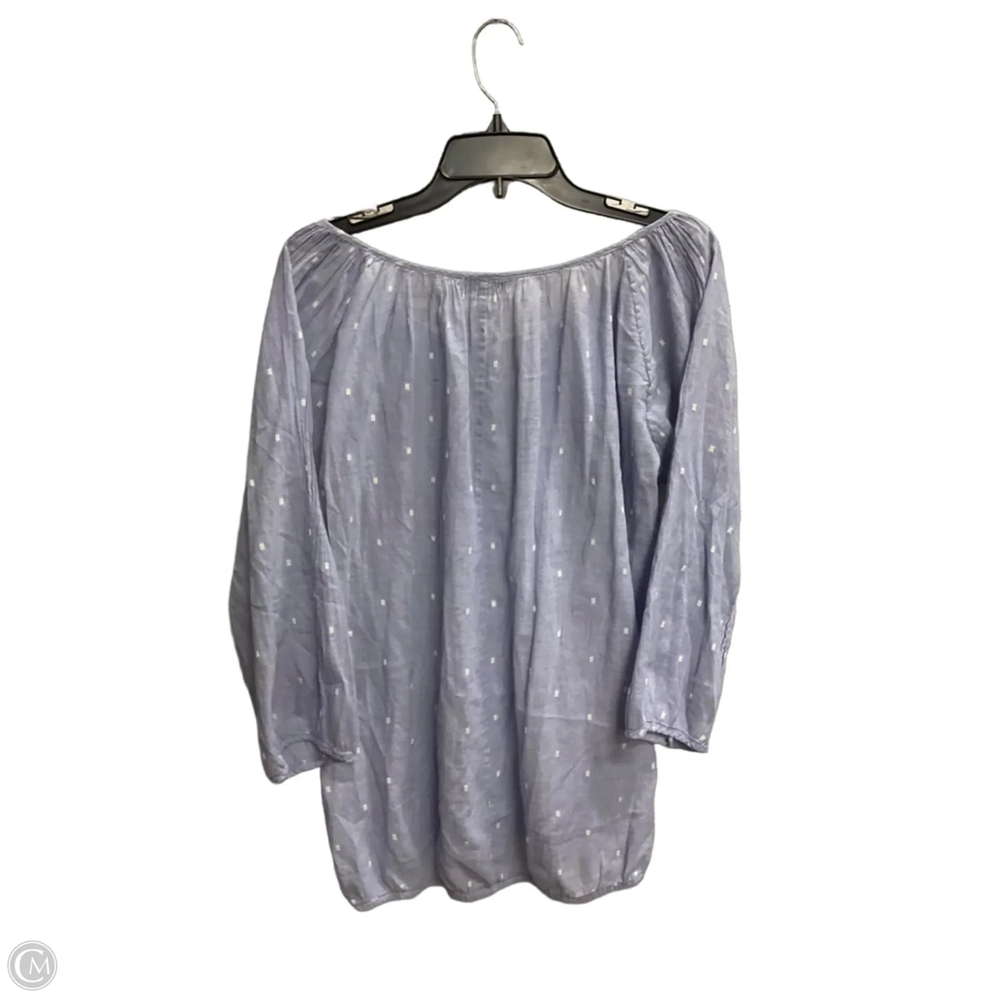 Top 3/4 Sleeve By J. Crew In Blue, Size: Xl