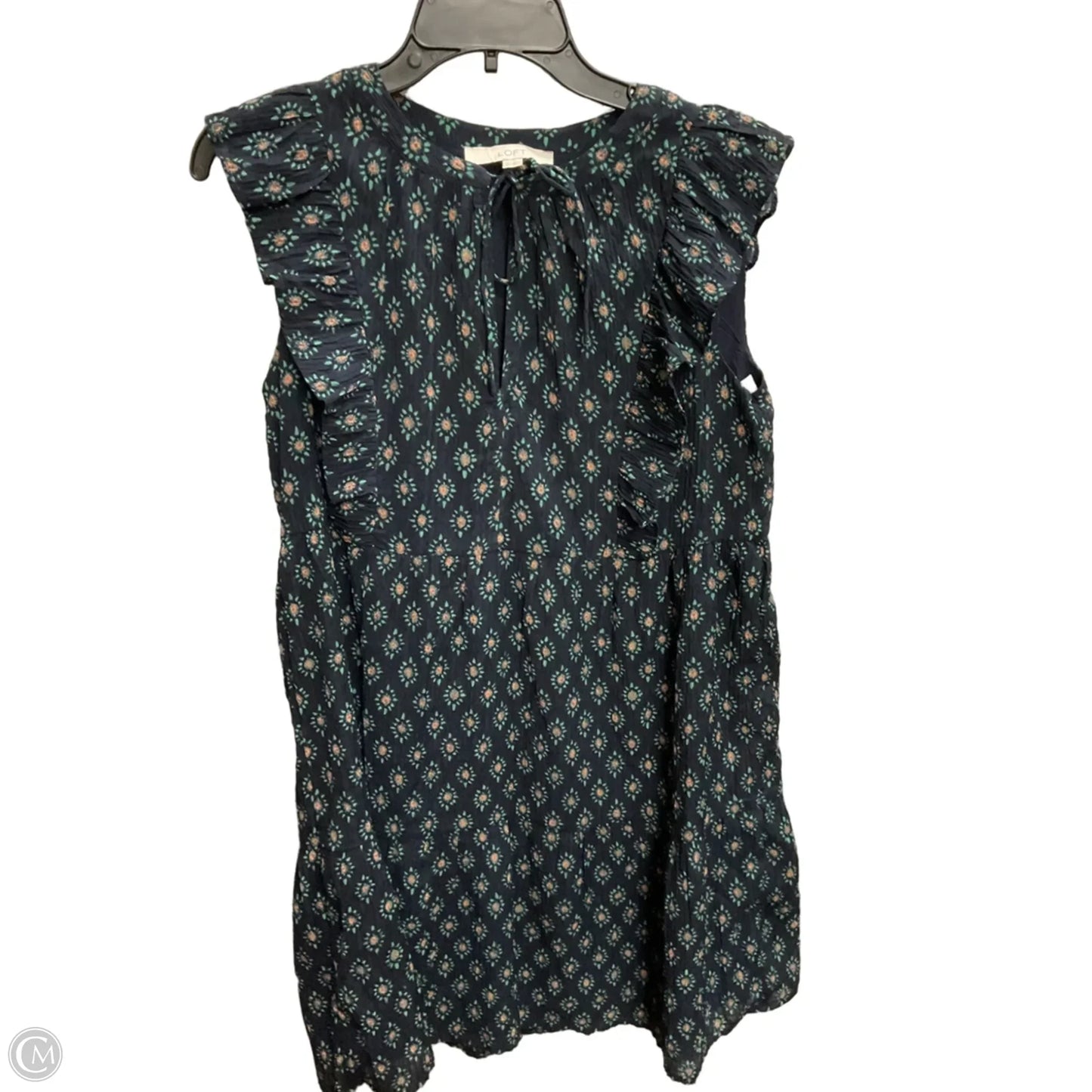 Dress Casual Midi By Loft In Blue, Size: S