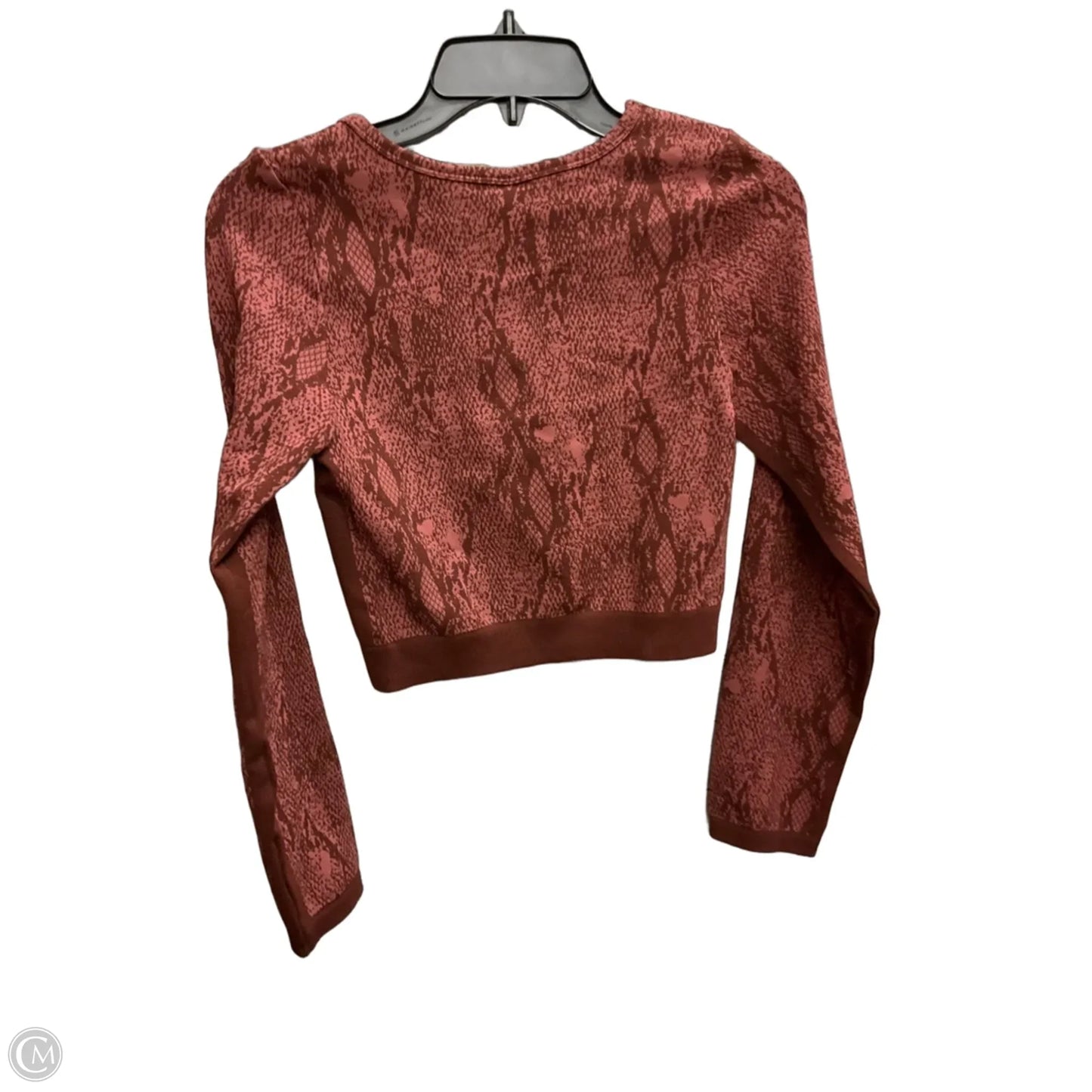 Athletic Top Long Sleeve Crewneck By Fabletics In Red, Size: L