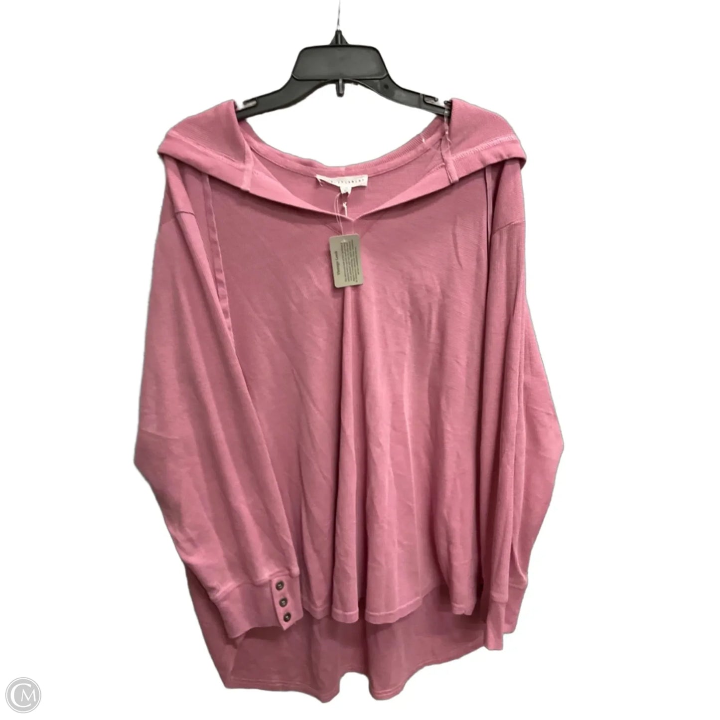 Top Long Sleeve By Jane And Delancey In Pink, Size: 3x