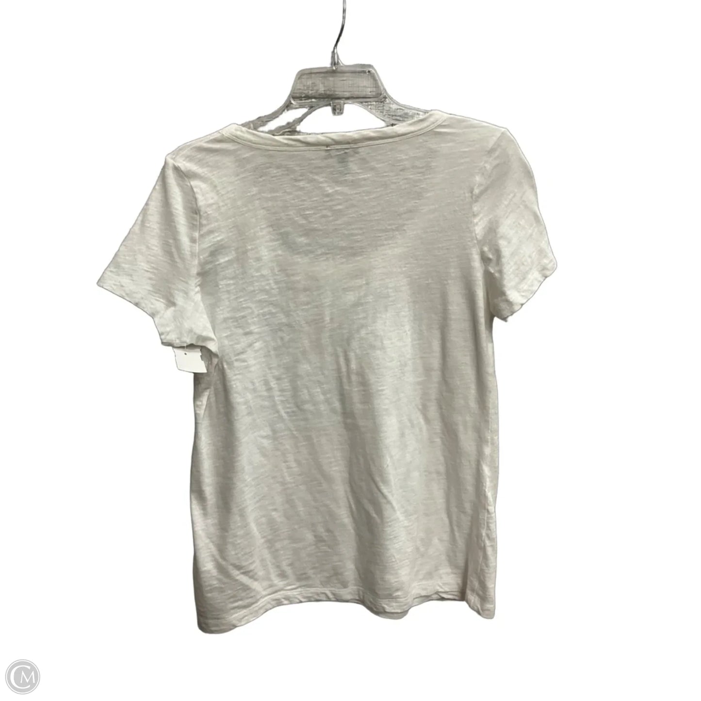 Top Short Sleeve By Talbots In White, Size: M