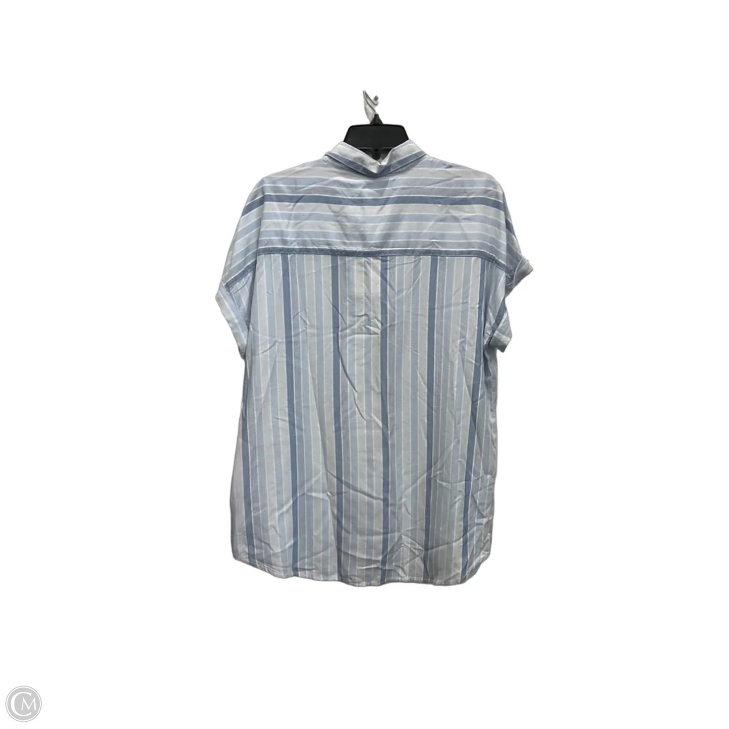 Blouse Short Sleeve By Beachlunchlounge In Blue, Size: M