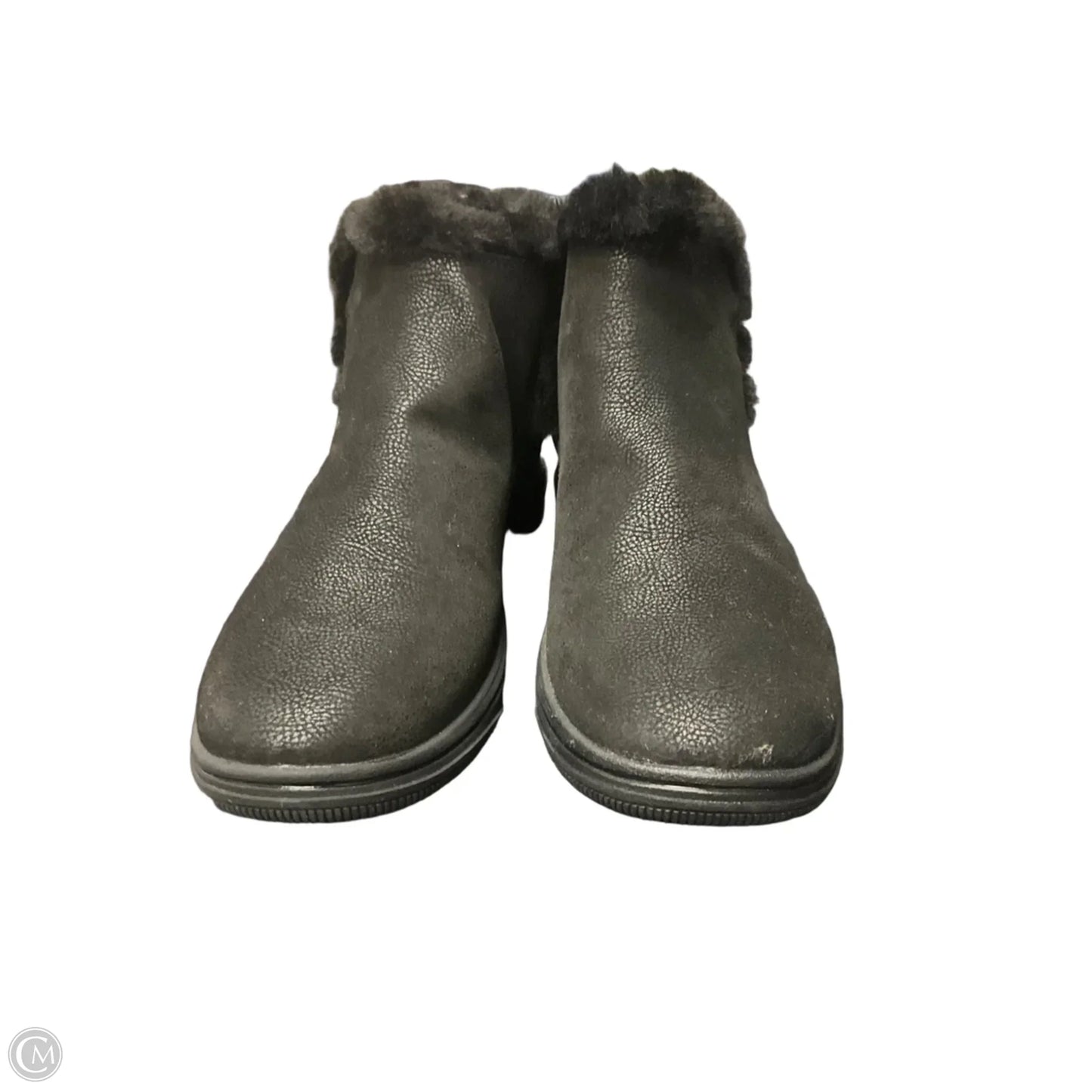 Boots Ankle Flats By Clarks In Black, Size: 11