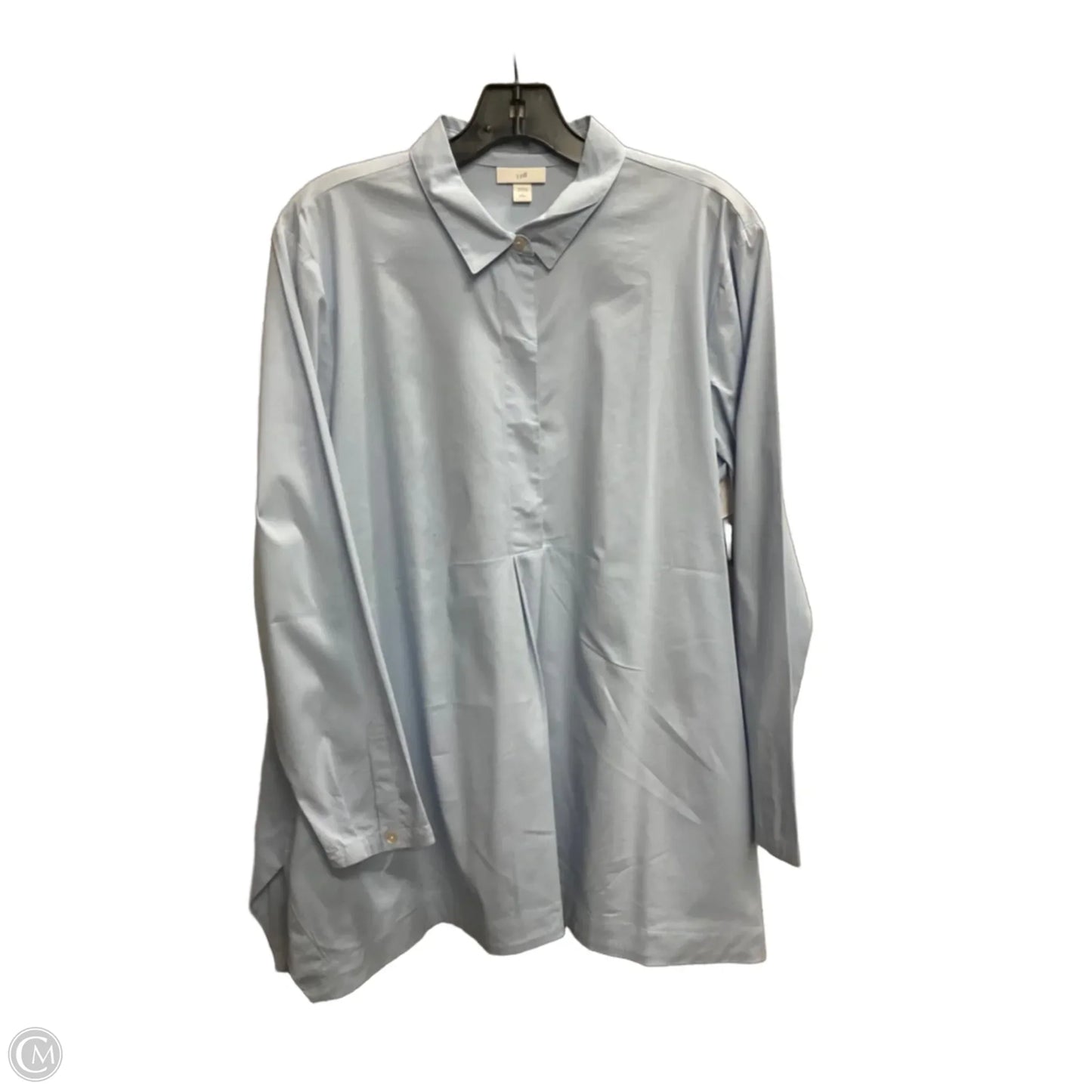 Top Long Sleeve By J. Jill In Blue, Size: Lp