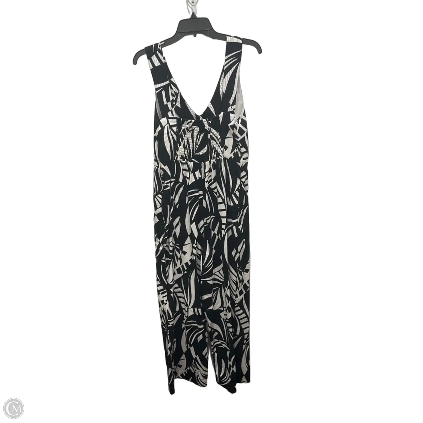 Jumpsuit By Tahari In Black & White, Size: M