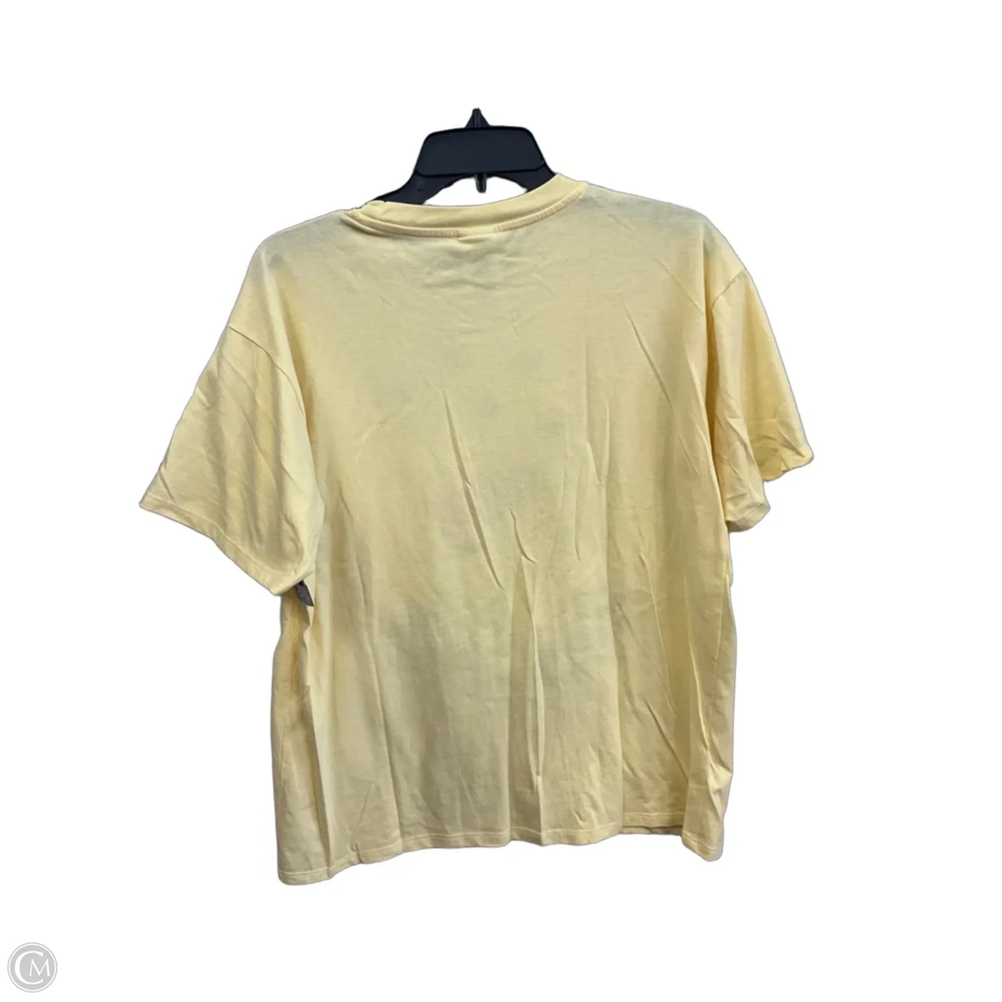 Top Short Sleeve Basic By Disney In Yellow, Size: L