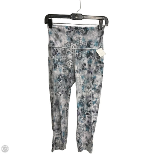 Athletic Leggings By Lululemon In Blue & Grey, Size: S