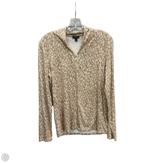 Top Long Sleeve By Talbots In Tan, Size: S