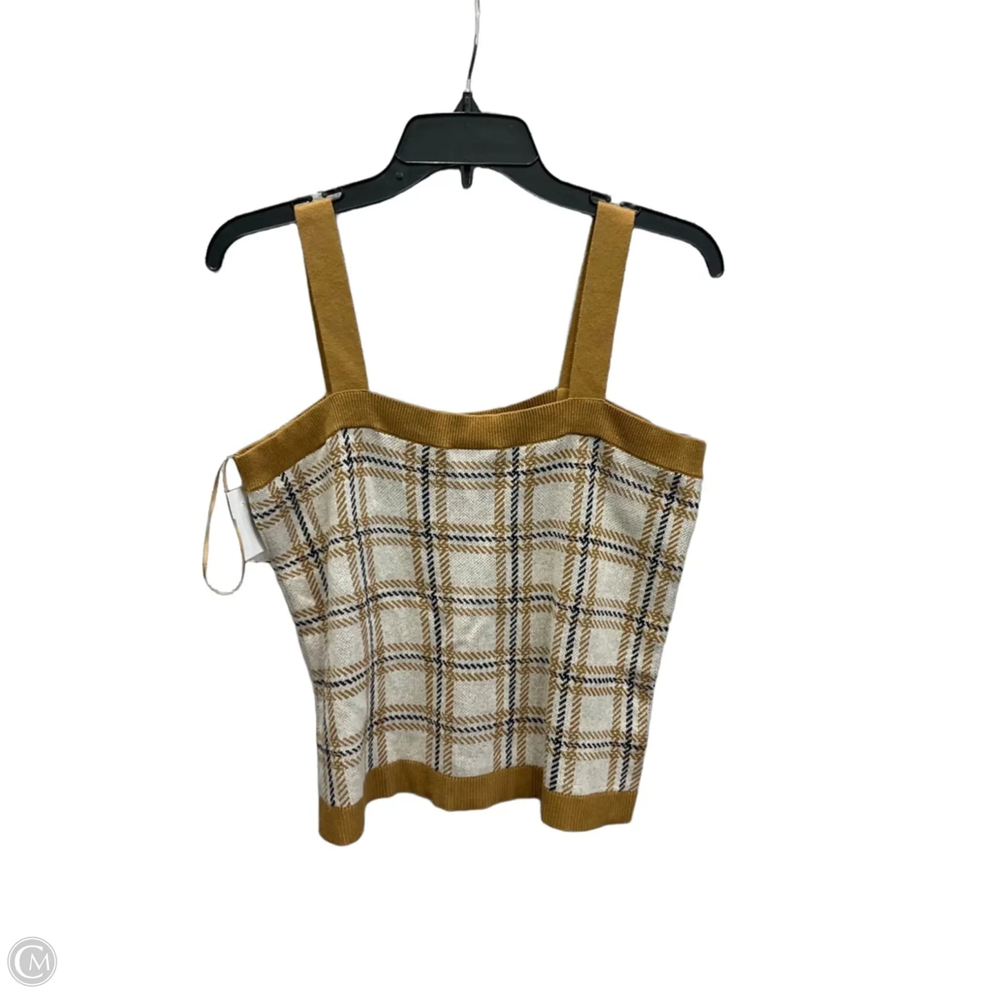 Top Sleeveless By Loft In Brown, Size: Lp