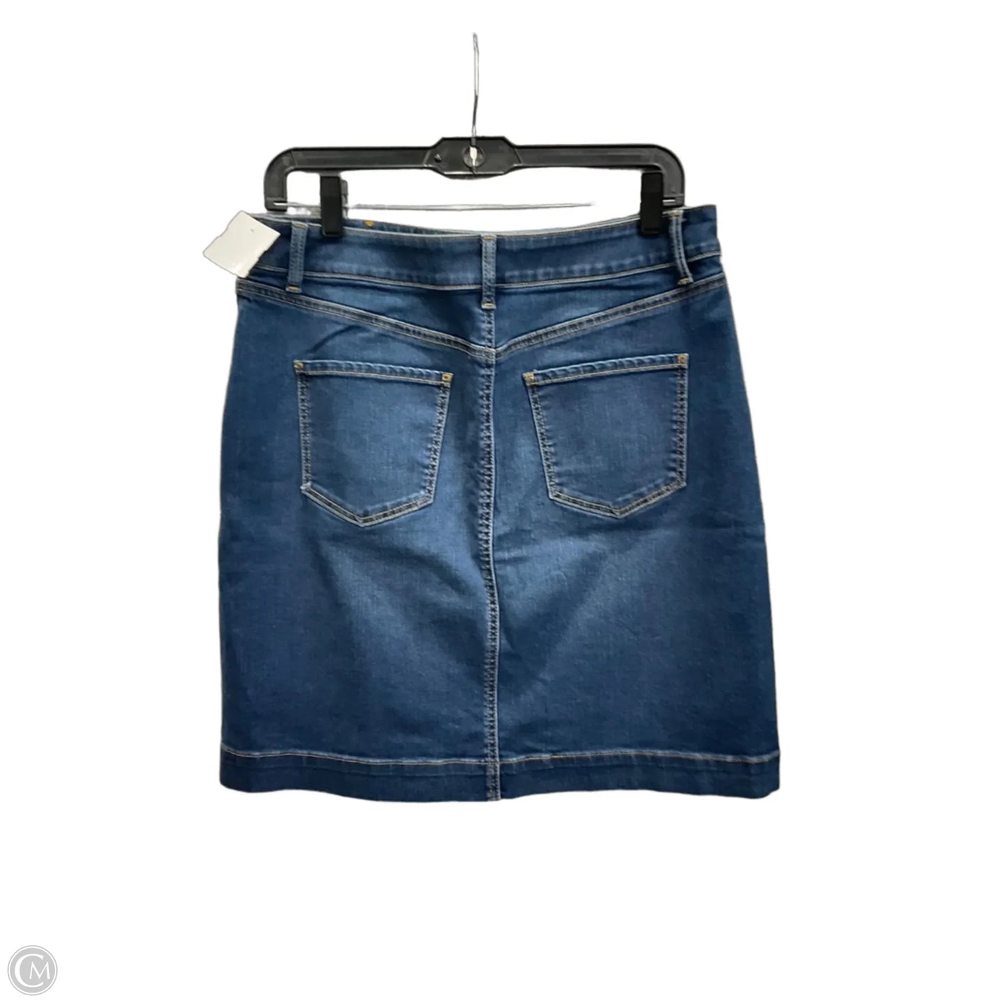 Skirt Midi By Talbots In Blue Denim, Size: 6